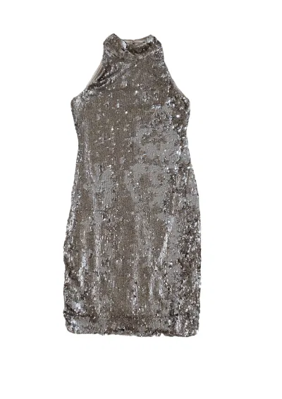 Pre-Loved TFNC Gold Sequin Dress - Silhouette London