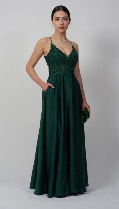 sachin and babi light blue dress Green Formal Dresses main image 1