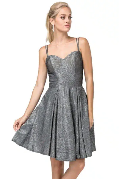 Dancing Queen Dress 3143 in Steel Blue - Silhouette London